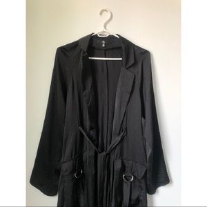 Missguided Longline Belted Blazer
